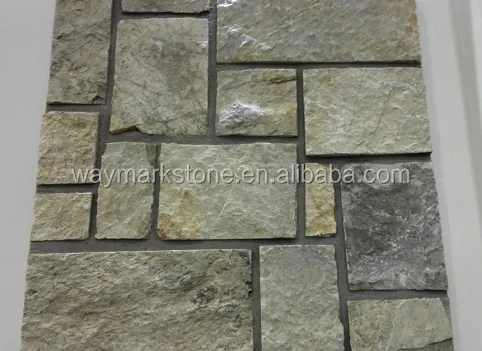 
Natural Gray Limestone Walling veneers Loose Stone Rectangular shape WRSV101 
