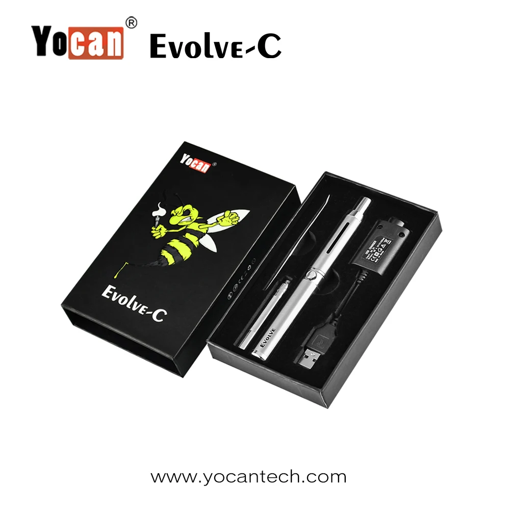 
2017 Newest mini portable dab pen 2 in 1 Yocan Evolve-C cbd oil vaporizer 