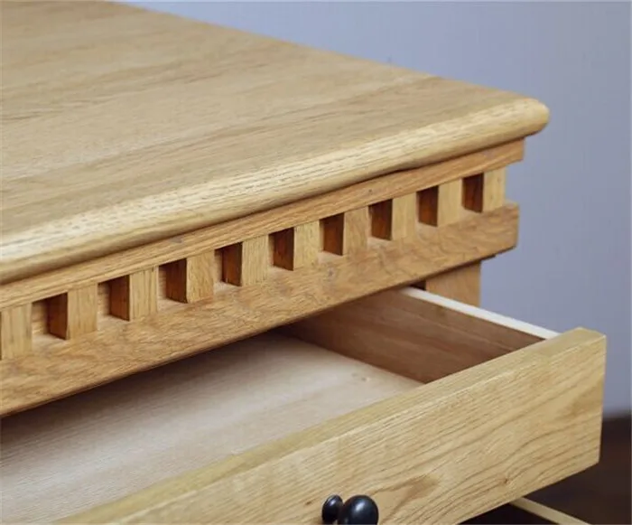 Exporting European living room cabinet french style solid oak wooden storage chest of  8 drawers tallboy