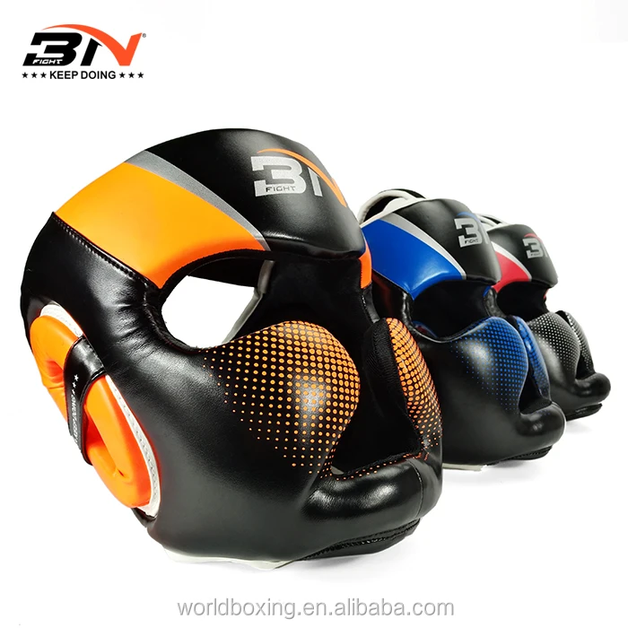 BN Head Guard Boxing Kickboxing Muay Thai Headgear Sparring Boxeo Training Head Gear