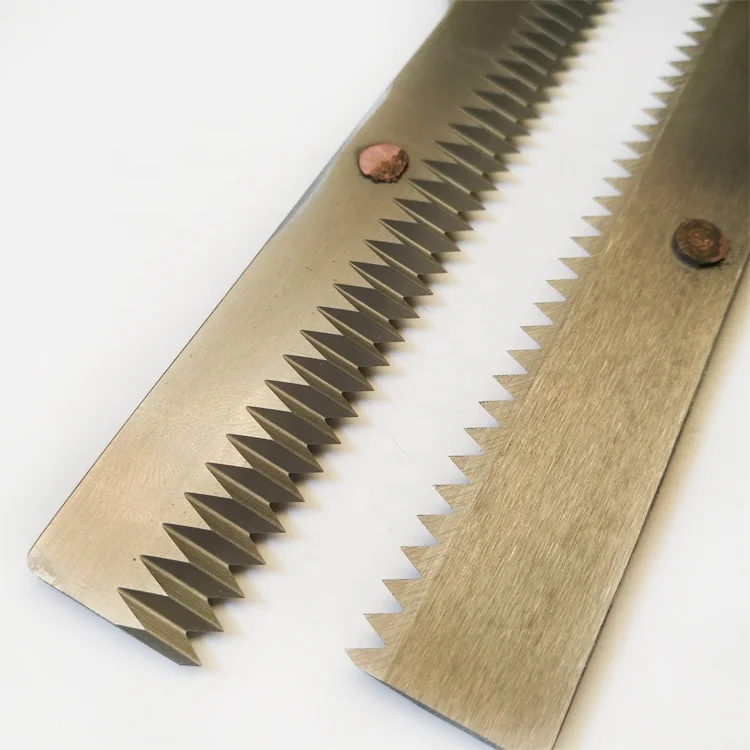 AFM высокоскоростная стальная машина для упаковки пищевых продуктов зубчатый лезвие зубчатое полотно пилы упаковочные лезвия