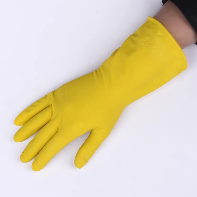 Household Cleaning Latex Gloves Silicone Dishwashing Gloves Kitchen Rubber Latex Gloves