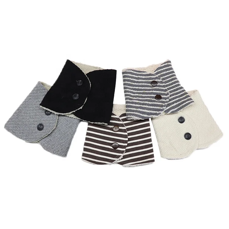 Winter soft  Knit Windproof button style fashionable neckwear multifunction neck warmer gaiter