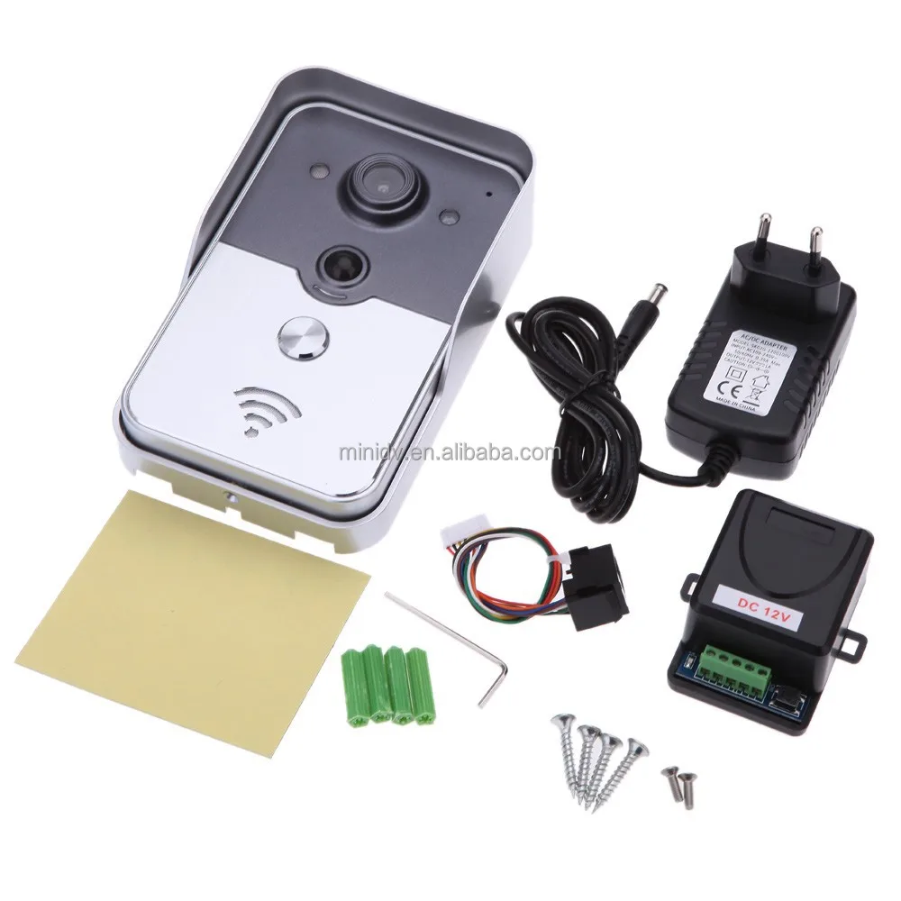 Newest WiFi Video Door Phone With Android IOS APP Remote Unlock Two-way Intercom Tamper alarm PIR detect POE Power Supply