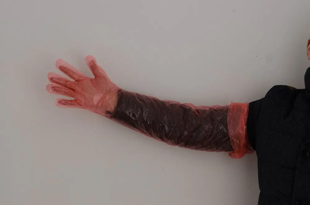 Softtextile одноразовые пластиковые ветеринарные перчатки с длинным рукавом