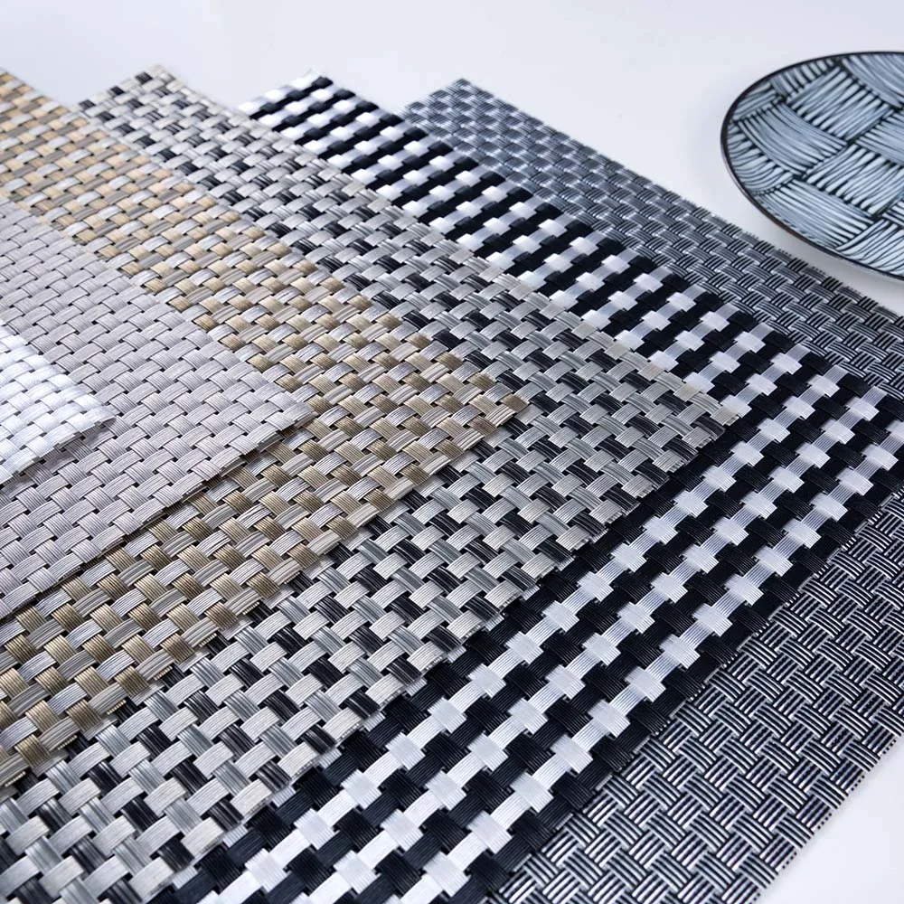 Table Plate Mat Vinyl Fabric Woven Placemats Wholesale Dishwasher Safe Hot Food Plastic Pvc Reliable Partner Best Price Chinese