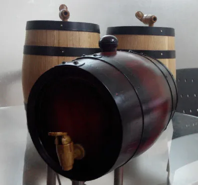 Natural color oak wooden mini wine barrels
