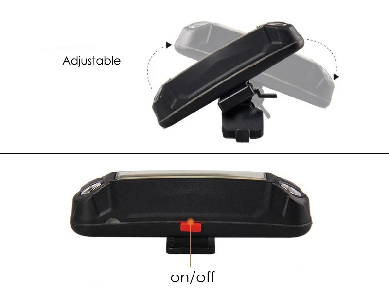 For Cycling Safety Powerful 6 Light Modes Easy Install3W COB 200LM LED USB Rechargeable Bike Rear Light