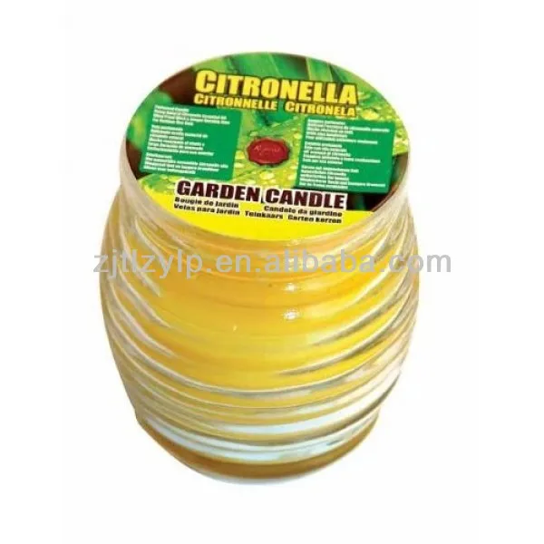 Natural Mosquito Repellent Citronella Glass Jar Candle