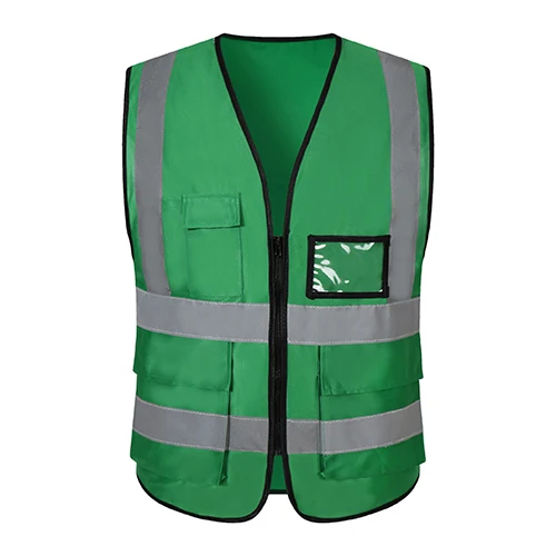 
High Visibility Multi-pockets Reflective Hi Vis Safety Vest For Workers 