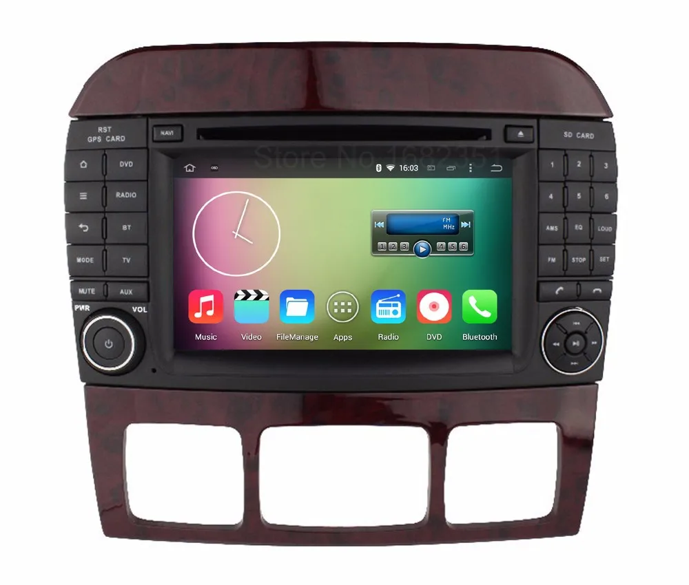 Quad core Android 5 1 1 Car DVD GPS for Mercedes Benz S Class S500 S600