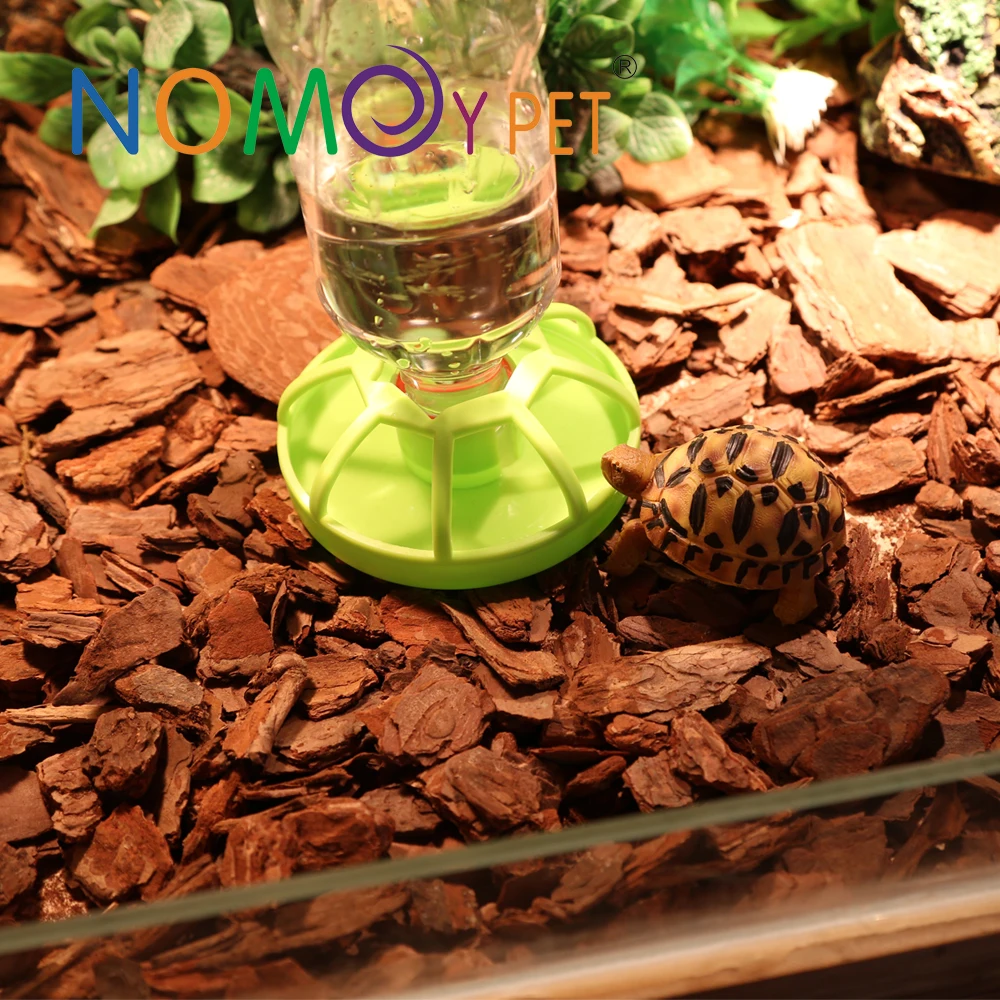 NOMOY PET wholesale small size Green Fence Feeder food water bowl for reptile NW-15 S