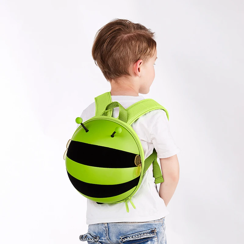 Supercute 3D Egg Shell Toddler Backppack Child Backpack Kid Bag Harness Bee Shaped toys bag