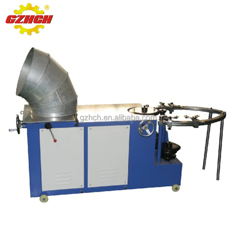 Gold supplier circular pipe elbow maker machine for round duct