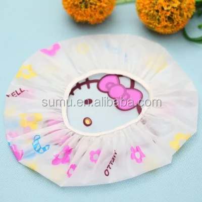 Microfiber Double Layers Elastic Reusable Waterproof Bath Cap Shower Cap