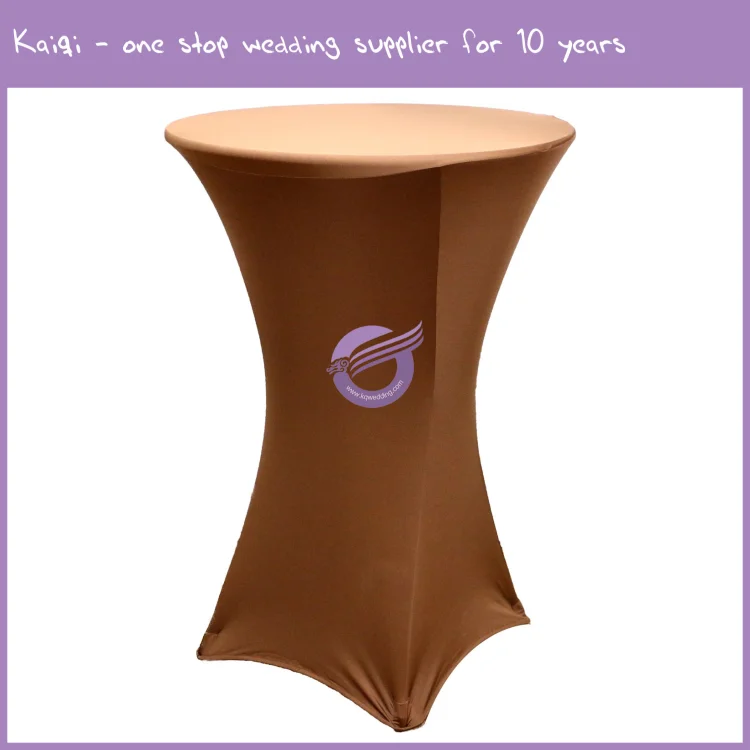 YT10786 Customized wedding event stretch bar cocktail table covers cloth