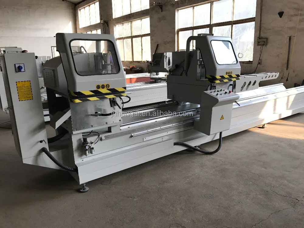 double head precision cutting saw machine / aluminum & pvc profile cutting machine