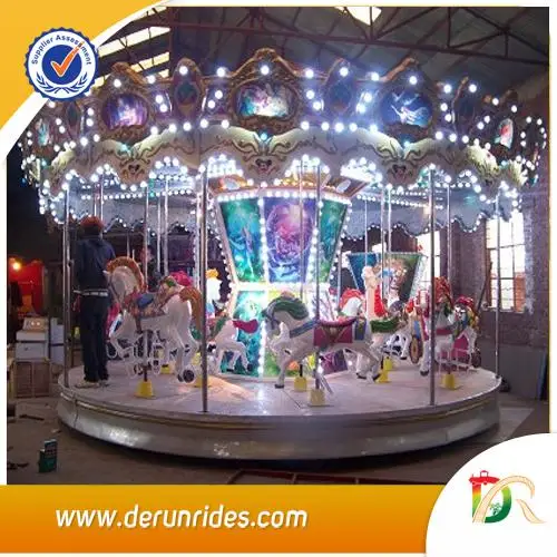 
Video Available China Factory Cheap Price Good Quality Kids Mechanical Amusement Ride carousel horse for sale 