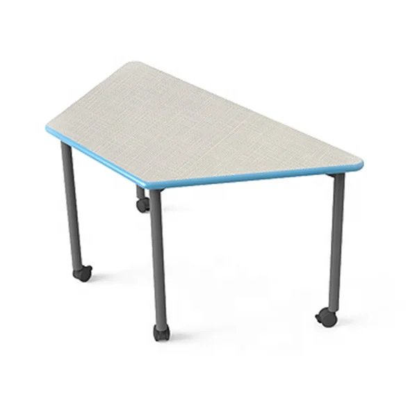 Office Furniture Splicing Working Table Trapezoid Table Shape Office Activity Team Coffee Table For Meeting Whiteboard Classroom