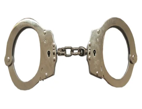 
Carbon steel chain handcuff 