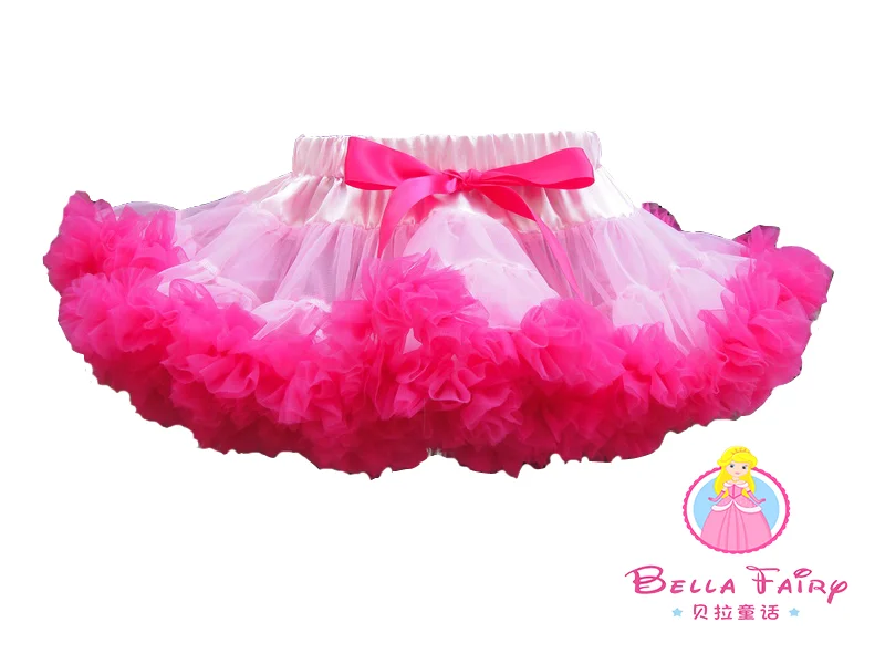 Летняя дешевая Пышная юбка-пачка для маленьких девочек шифоновая однотонная Милая плиссированная разных цветов 1 шт. 500 Kapu