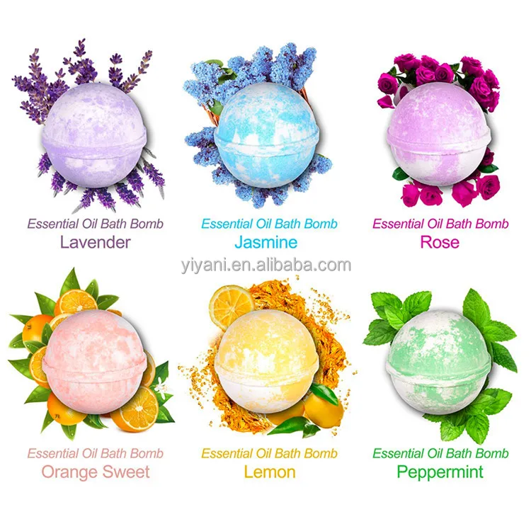 2020 Wholesale Essential Oil Spa Gift Set Fizzy Bath Bombs Set