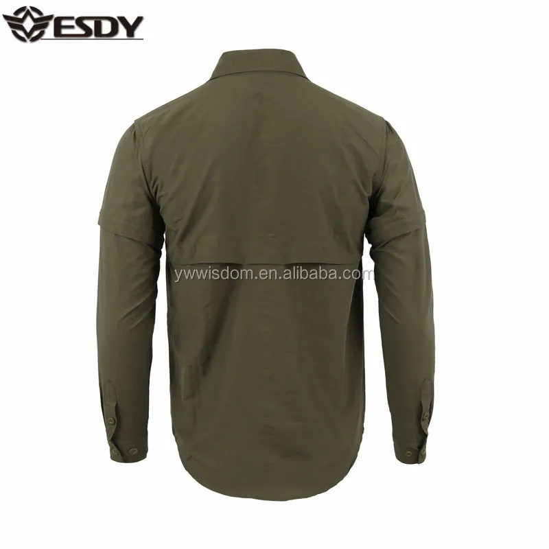 ESDY  Solid Color China Uniform Casual Daily Combat Shirt Wholesale