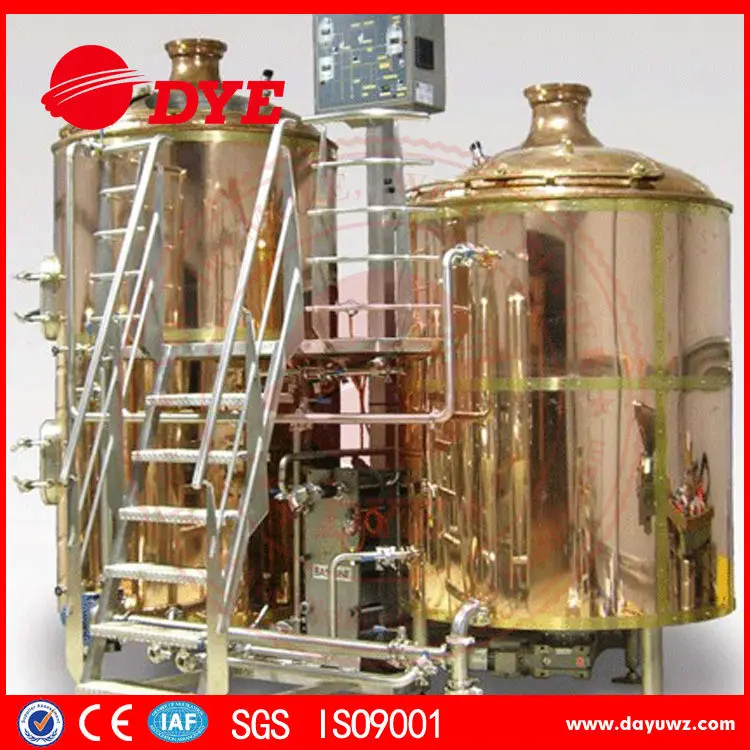 система осахаривания для пива с оболочкой из красной меди