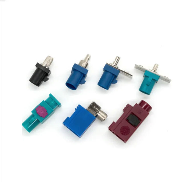 Free sample high quality RF connector mini Fakra smb connector  waterproof for cable RG174 cable