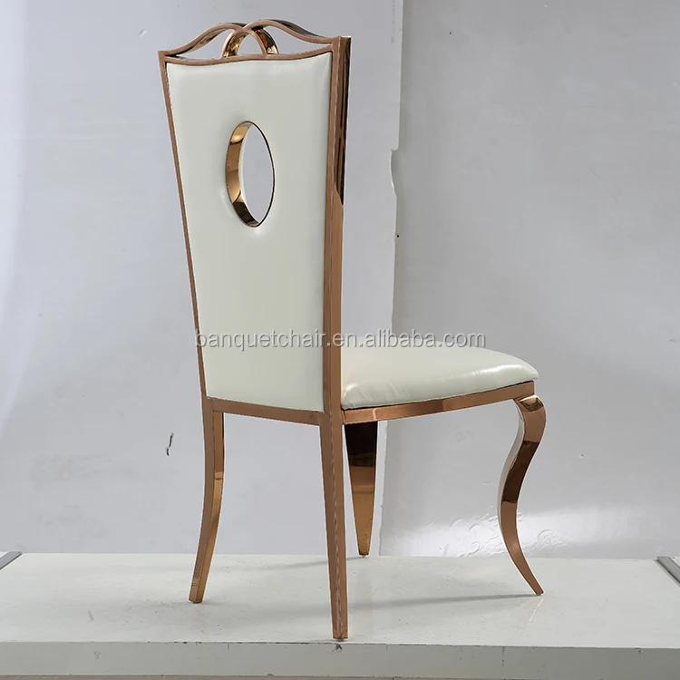 
glodern stainless steel banquet chair hotel chairs dining chairs cream for indoor used 