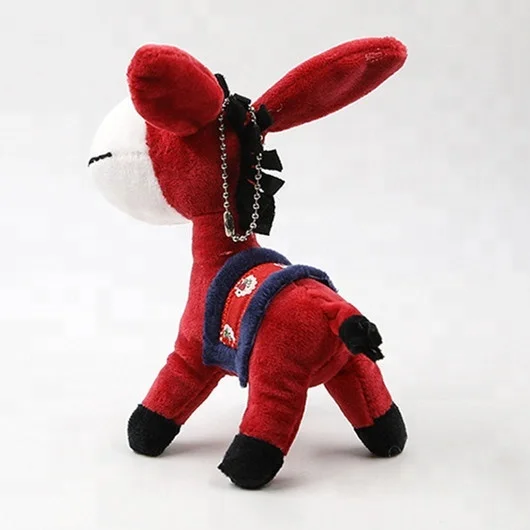OEM Custom Cute Plush Toy Grey Donkey Keychain For Bag 2018 New Design Wholesale Cheap Stuffed Animal Soft Toy Mini Plush Donkey