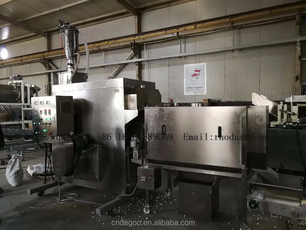 
High quality popcorn machine hot air airflow caramel popcorn processing line 