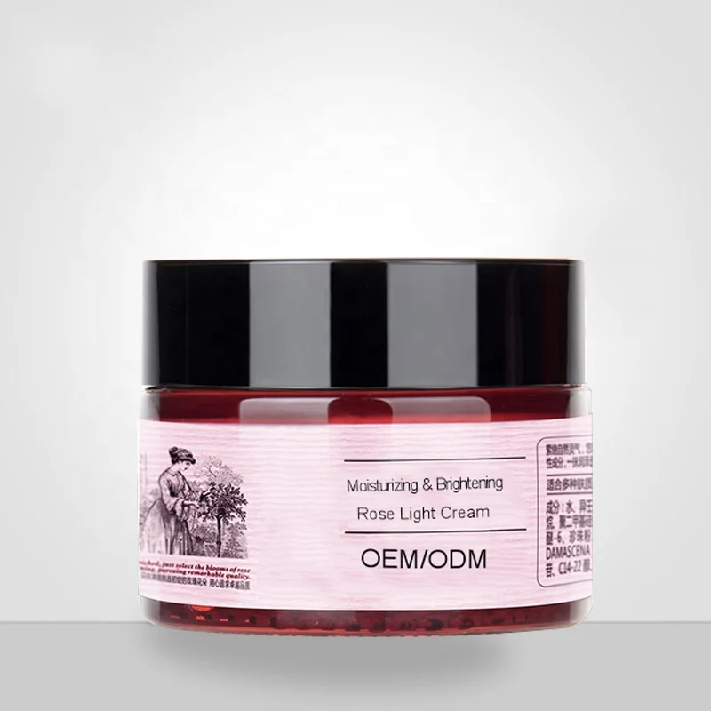 Private label Korean formula premium rose essence pearl brightening instant whitening cream