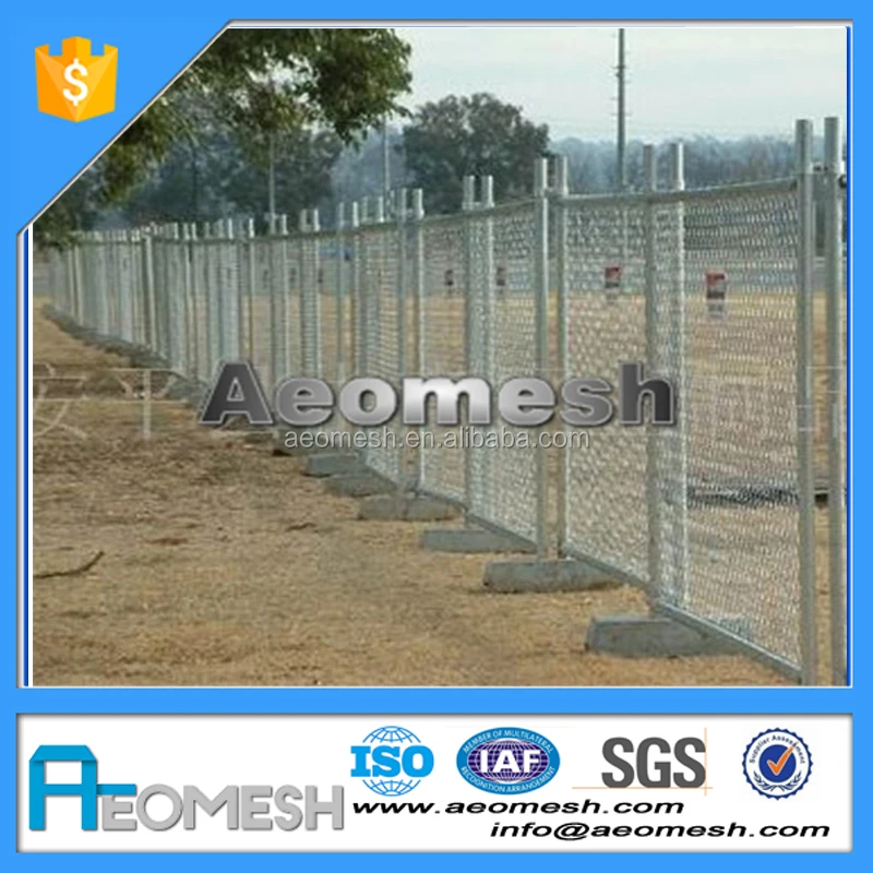 AEOMESH Australia or Canada high standard galvanized /powder coated temporary fence / paneles de la cerca de metal temporales