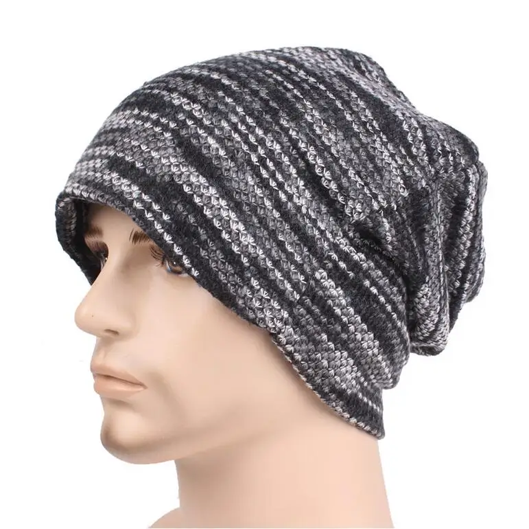
Wholesale 100% Acrylic Winter Knitted Hat Baggy Beanie Knitted Toque 