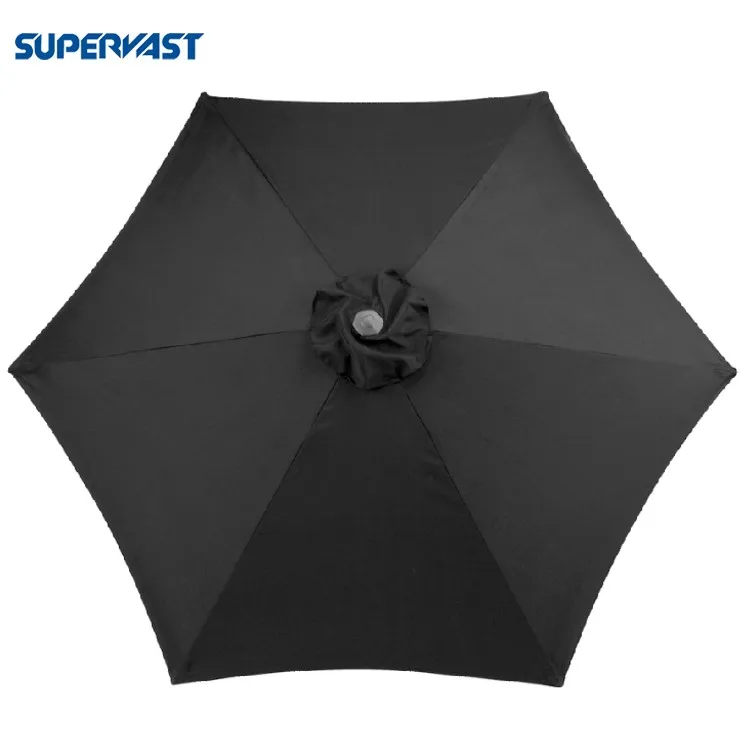 
Soild Color Simple Garden Parasol Outdoor Stand Vintage Patio Umbrella 