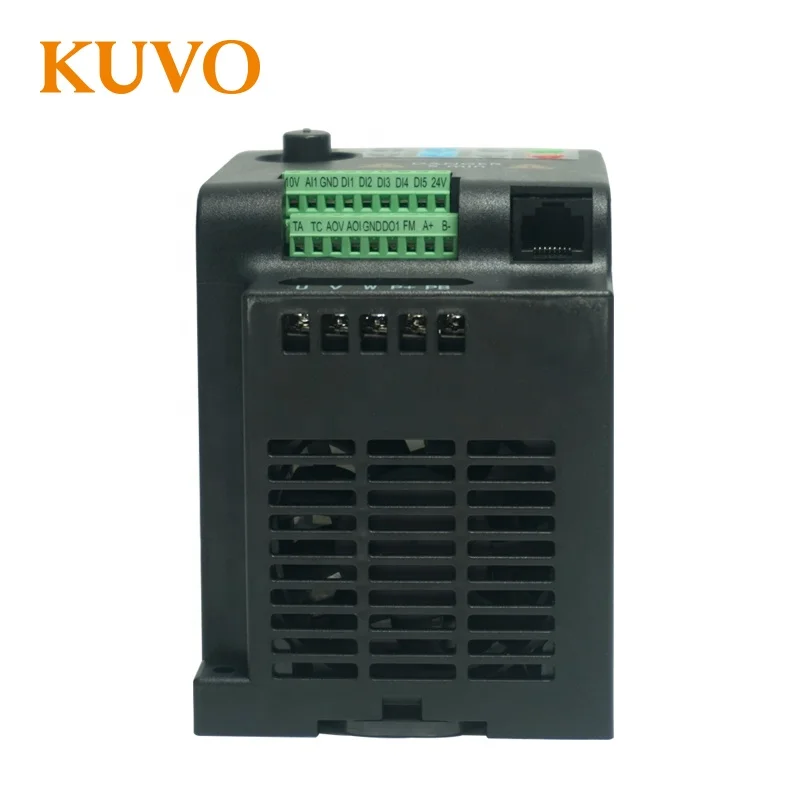  230 В однофазный вход кВт 2HP мини VFD преобразователь частоты переменного тока для управления скоростью