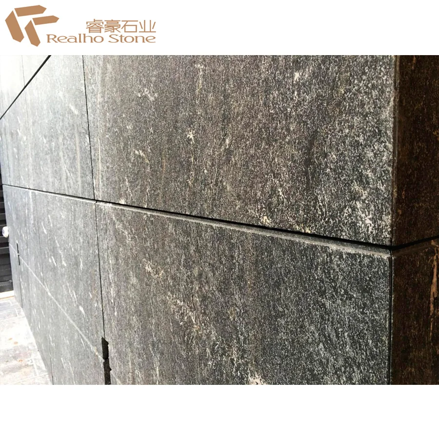 
Cutter Size Flamed / Polished Slabs Milky Way Black Granite With White Veins 