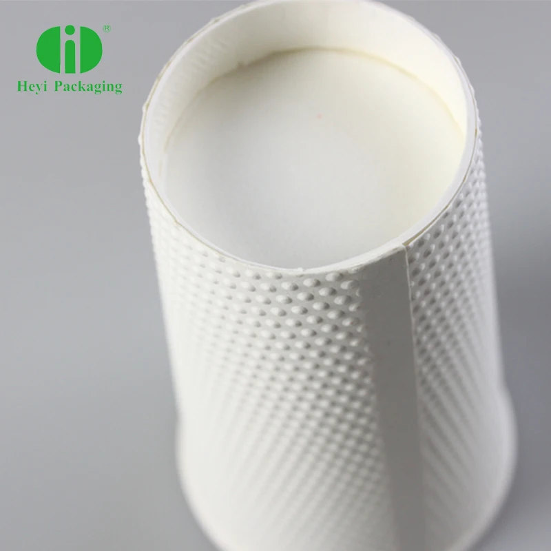 Disposable Corn Starch Coffee Cup bump paper cup Double Thickened Hot Drink Cup Coffee Beverage with Lid