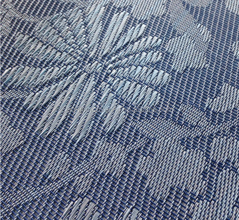 Textured Vinyl Floor New Design Outdoor Washable Plastic Woven Carpet