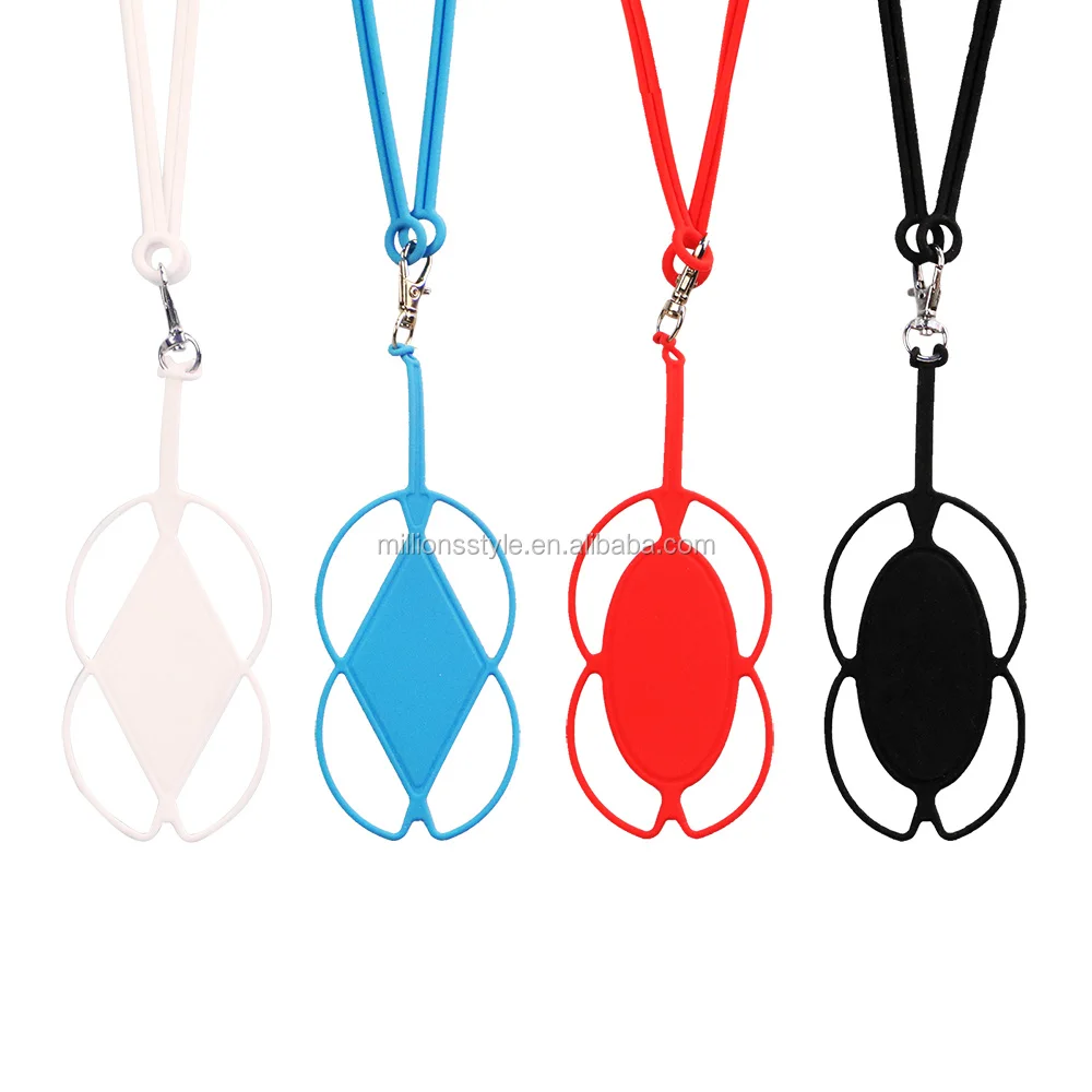 best selling silicone neck strap lanyard cell phone holder smart phone case with lanyard