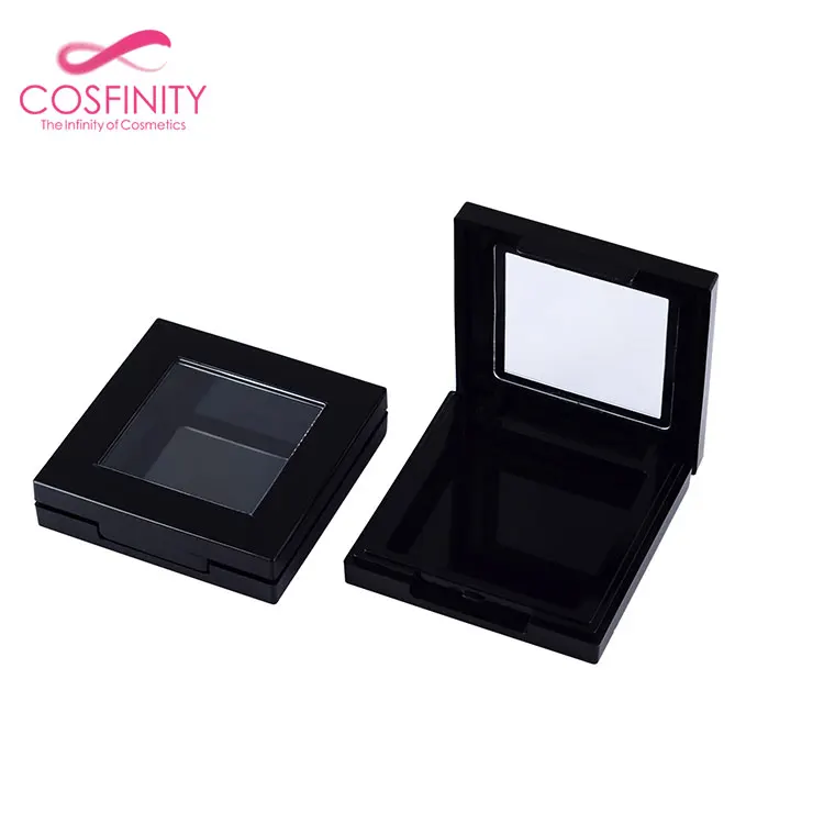 CP03-2544 Wholesale black matte empty bb cushion powder case cosmetics eye shadow palette containers eyeshadow palette makeup