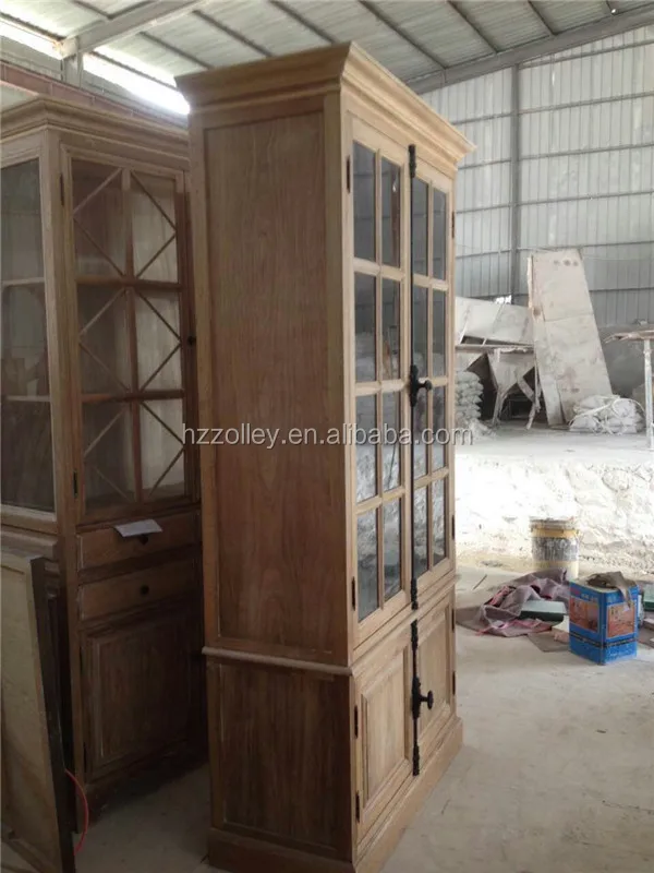 Wooden Bookcase with Glass Doors Wood Type Black French Bookcase