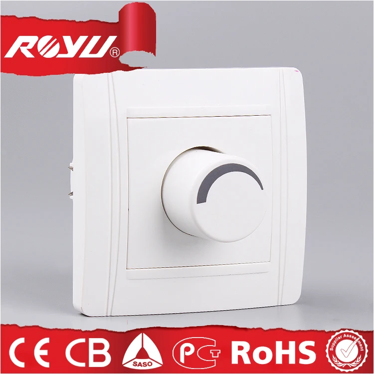 
3 speed fan switch house use , fan speed control switch panel, white wall switch 