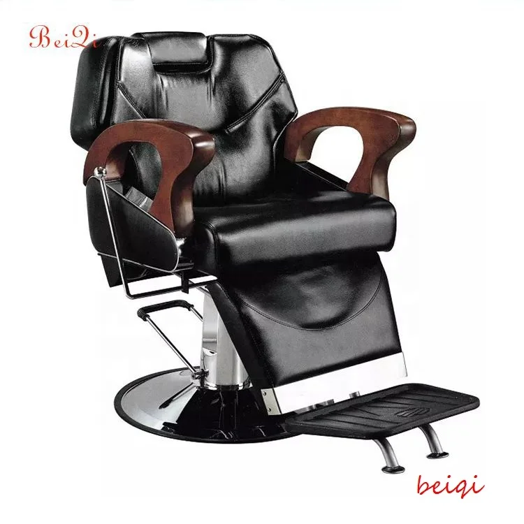 2019 Professional aluminum barber chair with round base salon finitures for specific use
