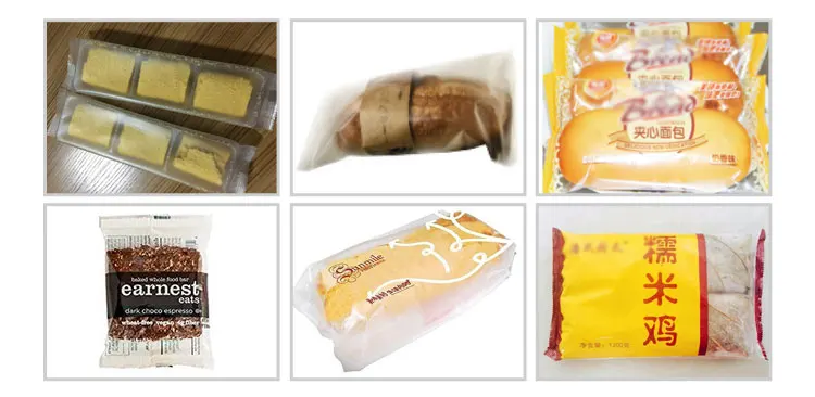 bakery wrapping pillow packing bread commercial food packaging equipment machine