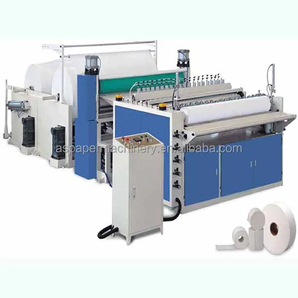
Factory manufacture automatic toilet paper/facial tissue paper rewinding machine with performating & embossing 