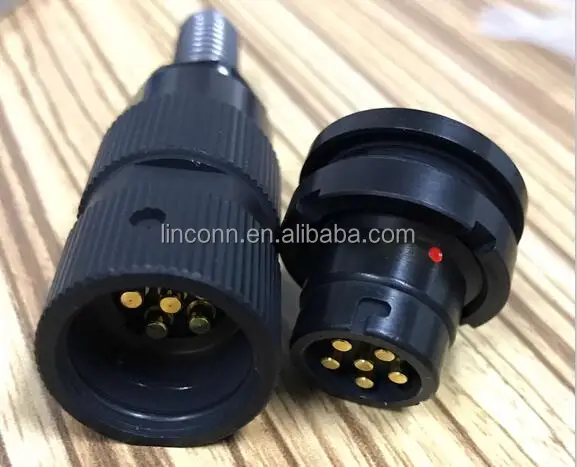 amphenol industrial conectores U-329 6pin audio military connector mates with U-283