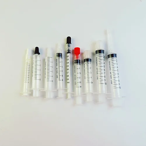 plastic syringe end cap