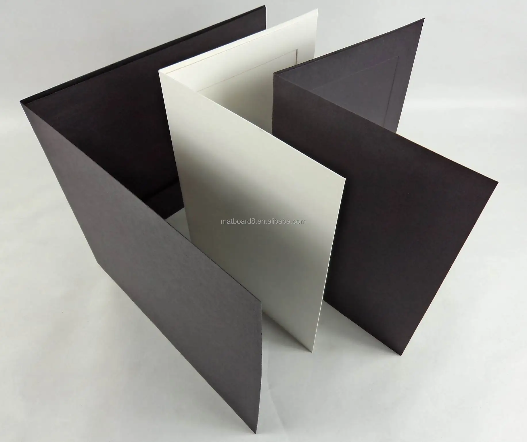custom made wholesale stylish mat board picture folder photo folder